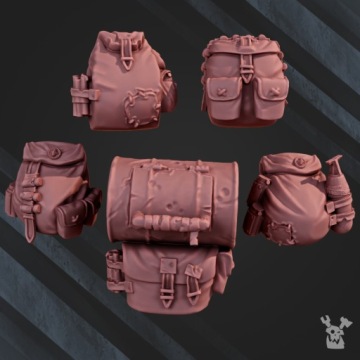 Orc Backpacks x5 DakkaDakkaStore