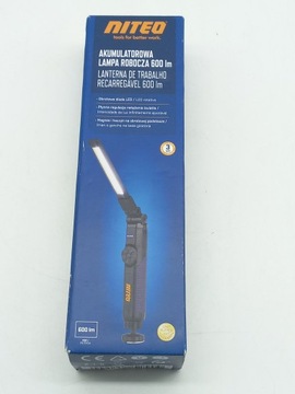 Перезаряжаемый перезаряжаемый светодиодный рабочий фонарь 600LM с вращающимся магнитом USB/C