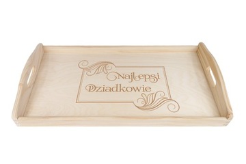 Деревянный ПОДНОС с гравировкой 