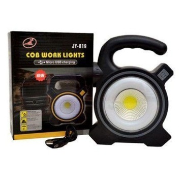 Lampa latarka warsztatowa z uchwytem LED COB solar