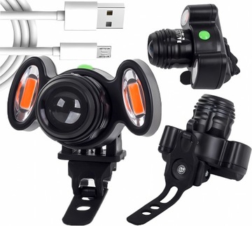 СВЕТОДИОДНАЯ ВЕЛОСИПЕДНАЯ ЛАМПА ОСВЕЩЕНИЕ ПЕРЕДНЯЯ ЛИНЗА ВЕЛОСИПЕДА