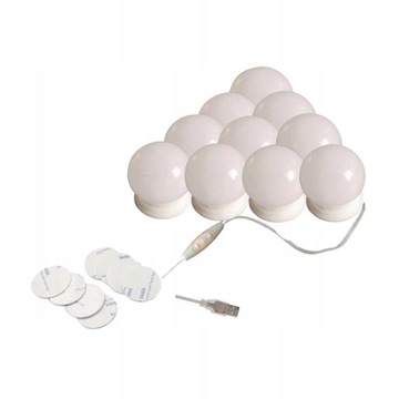 10 szt. Lampa LED do makijażu Lustro Lampa do