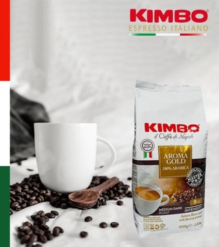 Кофе KIMBO AROMA GOLD в зернах 1 кг