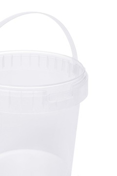 Пластиковое ведро с крышкой 1 литр ДЛЯ ЕДЫ!