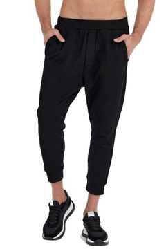 DSQUARED2 Czarne spodnie RELAX DEAN JOGGERS r L