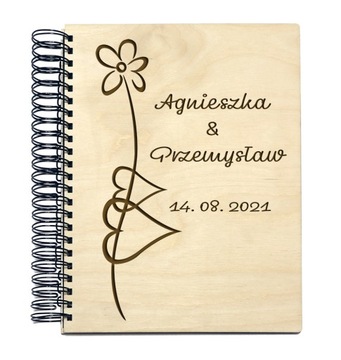 ALBUM DREWNIANY GRAWEROWANY - ŚLUBNY A5