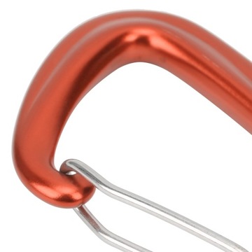 KARABINEK WSPINACZKOWY ZAKRĘCANY POMARAŃCZOWY