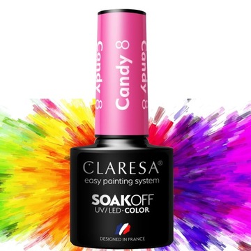 CLARESA UVLED ГИБРИДНАЯ ПОЛИРОВКА СМЕСЬ ЦВЕТОВ ЛАКИ