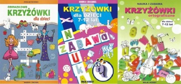Krzyżówki dla dzieci - ZESTAW