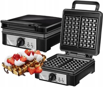 Gofrownica MPM 1400 W czarny