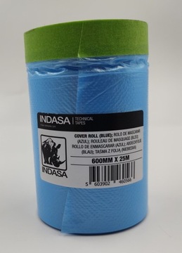 FOLIA MASKUJĄCA Z TAŚMĄ INDASA 600mm x25m