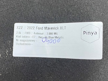 PODBĚH PRAVÉ PŘEDNÍ FORD MAVERICK 2022+ USA