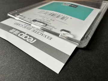 Чехол-держатель Вертикальный для удостоверений личности, прозрачный/прозрачный, 2 шт.