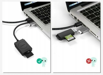 Устройство чтения карт SD UGREEN MICRO SD SDHC ON USB 3.0