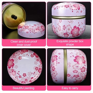 Портативная пуховка и контейнер для пудры, женская пудра I