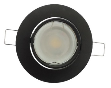 Oprawa oprawka halogenowa MATOWY CZARNY + LED 5W