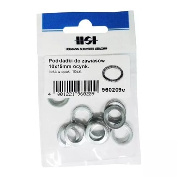 Podkładki pod zawiasy FI 9x14 mm 10 szt.