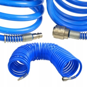 GEKO СПИРАЛЬНЫЙ ШЛАНГ ПНЕВМАТИЧЕСКИЙ ШЛАНГ 6.5x10MM 10M 8-10BAR 1/4