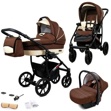 Wózek 3w1 dziecięcy spacerówka BabyLux Largo ALU