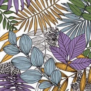 CERATA GRUBA OBRUS Z CERATY NOWOCZESNA KOLOROWE LIŚCIE 100x140