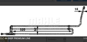 MAHLE ORIGINAL CLC 44 000P Масляный радиатор, рулевое управление