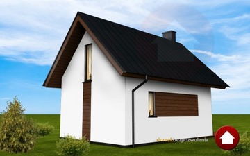 Проект дома 35 м2 по запросу, 35 м2 кирпичный