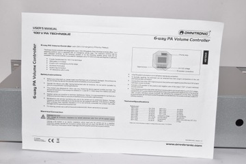 Регулятор громкости Omnitronic ELA 6M PA Серебристый