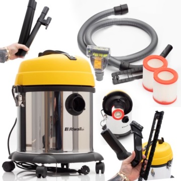 Odkurzacz przemysłowy bezworkowy Riwall Pro Ferdek 2500 warsztatowy do pyłu