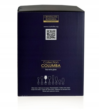 Бокалы для красного вина Bohemia Columba 650мл