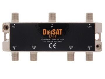 ROZGAŁĘŹNIK SPLITER 1/6 RTV-SAT 5-2400MHz UNICABLE