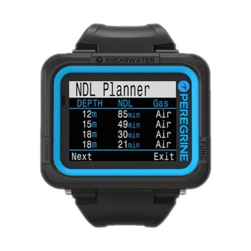Komputer nurkowy Shearwater Peregrine Adventures Edition - Biało-Zielony