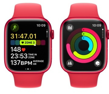 Умные часы APPLE Watch 9 с GPS + сотовой связью, 45 мм