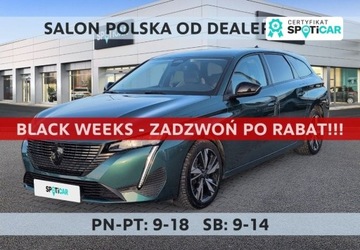 Peugeot 2022 Peugeot 308 1.2 PureTech Allure SS SalonPL FVat Zadbany Serwis ASO Od Reki