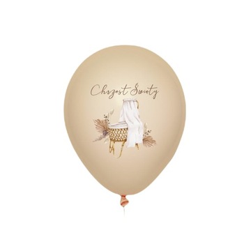BALONY Na Chrzest Święty BOHO 6SZT