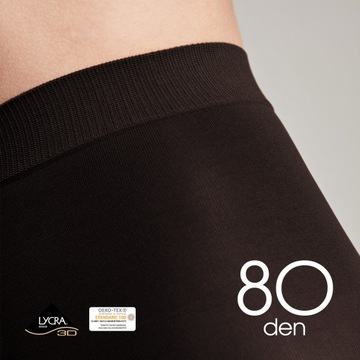 Колготки из плотной микрофибры TRIUMF 80 Lycra