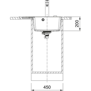 МОЙКА FRANKE CENTRO CNG 611-62 TL, ЧЕРНЫЙ МАТОВЫЙ