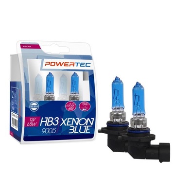Żarówki HB3 12V 65W Powertec XENON BLUE 2szt.