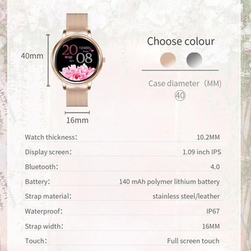 для женщин Элегантные умные часы с