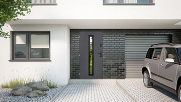 ВНЕШНИЕ ДВЕРИ ИЗ ПОЛЬСКОЙ ИНОКС SSIG ЧЕРНЫЕ 55MM 90