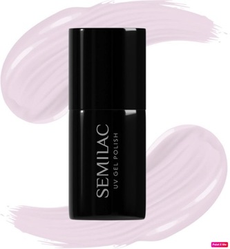 SEMILAC LAKIER HYBRYDOWY 385 PASTEL PINK SKY 7ML