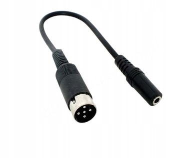 adapter słuchawkowy DIN590 wtyk - Jack 3,5 gniazdo