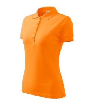 KOSZULKA polo DAMSKA PIQUE MALFINI 210 T-SHIRT mandarynkowa L