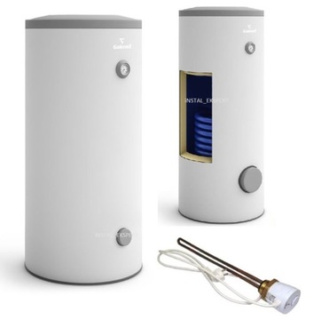 WYMIENNIK BOJLER 100L Z WĘŻOWNICĄ GALMET STOJĄCY 26-1080 + GRZAŁKA 2 kW