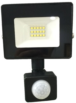 HALOGEN LAMPA NAŚWIETLACZ LED 10W CZUJNIK RUCHU