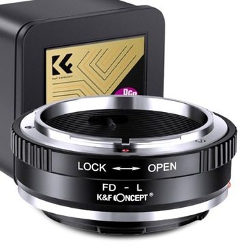 Adapter Canon FD na L-MOUNT LEICA K&F Concept przejściówka wersja 2024