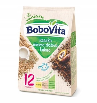 BOBOVITA KASZKA MLECZNO-ZBOŻOWA KAKAO 12+ 230G