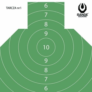 Tarcze strzeleckie Tarcza Nr 1 50 szt Popiersie WP