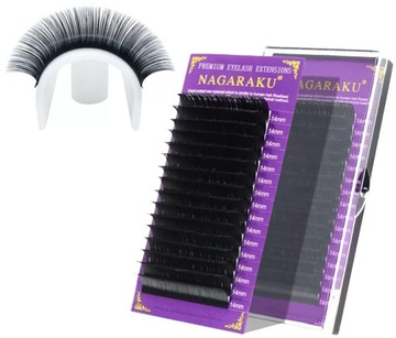Rzęsy Nagaraku Mink D 0,05 13 mm 16 pasków czarne