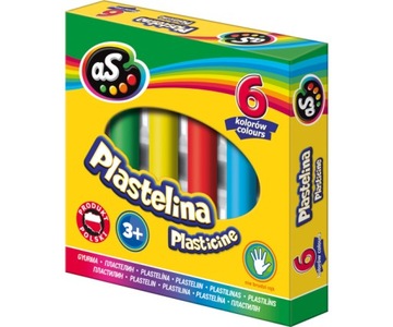 Plastelina AS 6 kolorów ASTRA