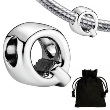 CHARMS ZAWIESZKA LITERA Q LITERKA + WORECZEK